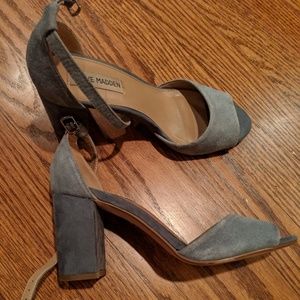 Steve Madden Blue Suede Heels